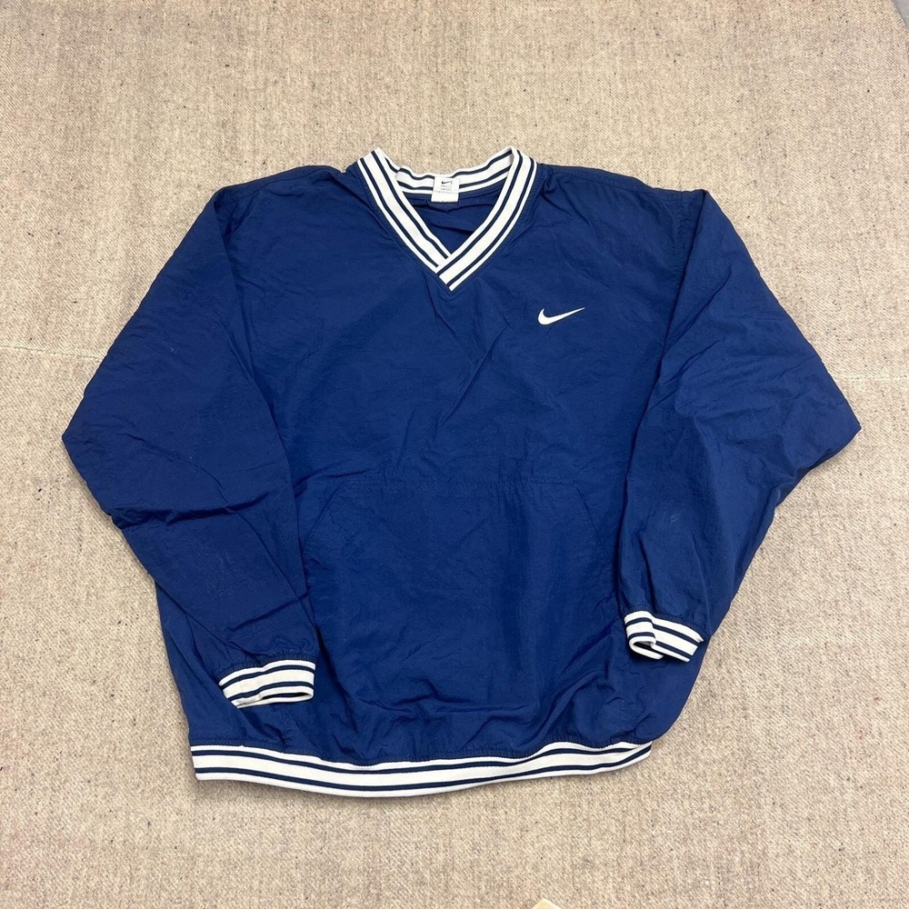 Vintage‎ Nike Windbreaker Jacket Mens XXL Blue 1990s Pullover